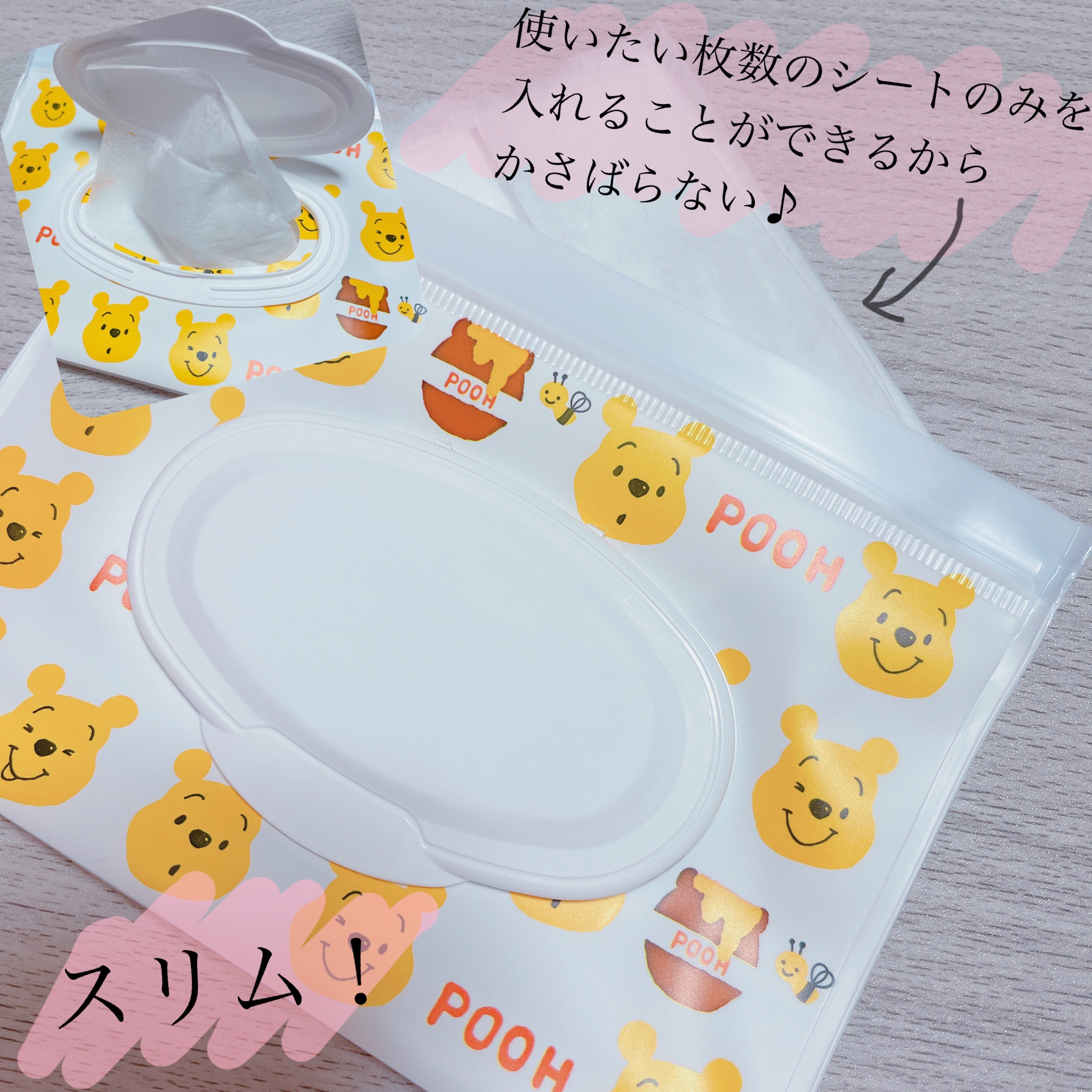 ウェットシートケース/セリア/ティッシュを使ったクチコミ（2枚目）