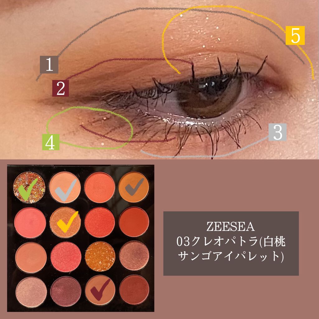 大英博物館 エジプトシリーズ アイシャドウパレット/ZEESEA/アイシャドウパレットを使ったクチコミ（2枚目）