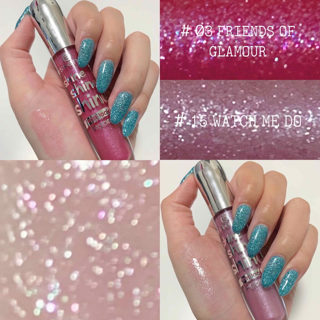 shine shine shine lip gloss/essence/リップグロスを使ったクチコミ(2枚目)