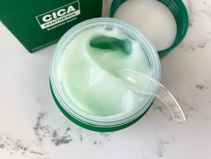 シカパンテノールスリーピングマスク/SNP/フェイスクリームを使ったクチコミ(2枚目)