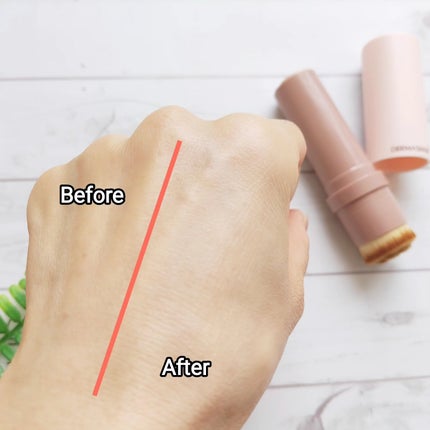 ヴィーガンナチュラルカバースティックファンデーション/DERMASHARE/その他ファンデーションを使ったクチコミ(8枚目)