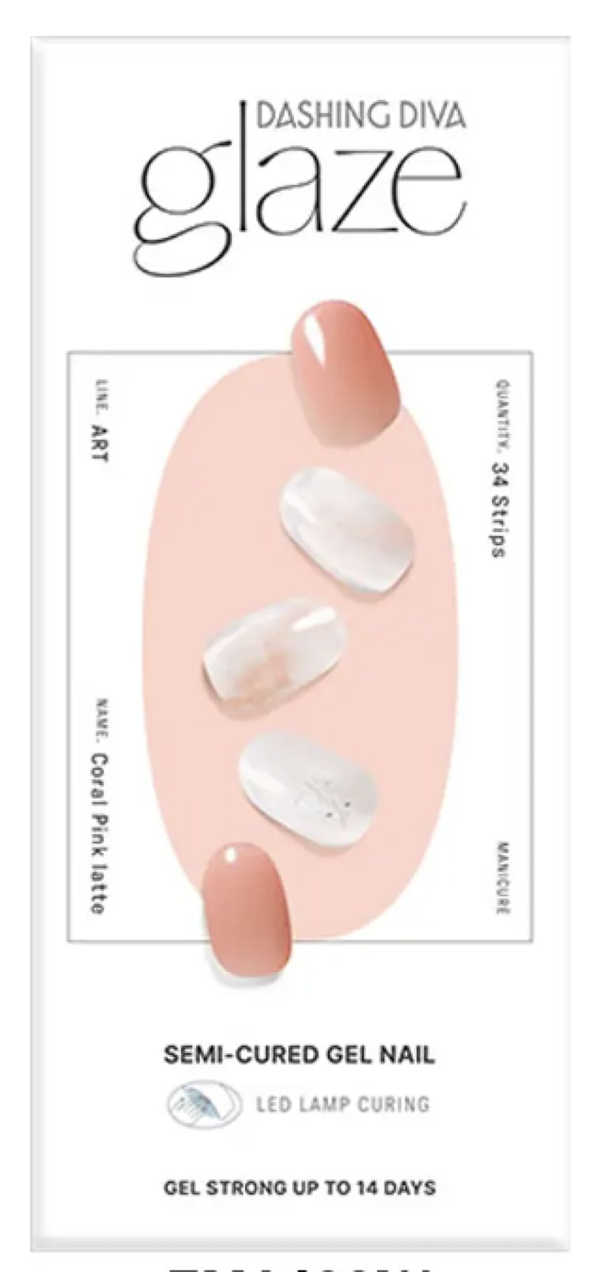 glaze HAND 2023 SPRING ART COLLECTION  ZMA406NJ Coral Pink Latte