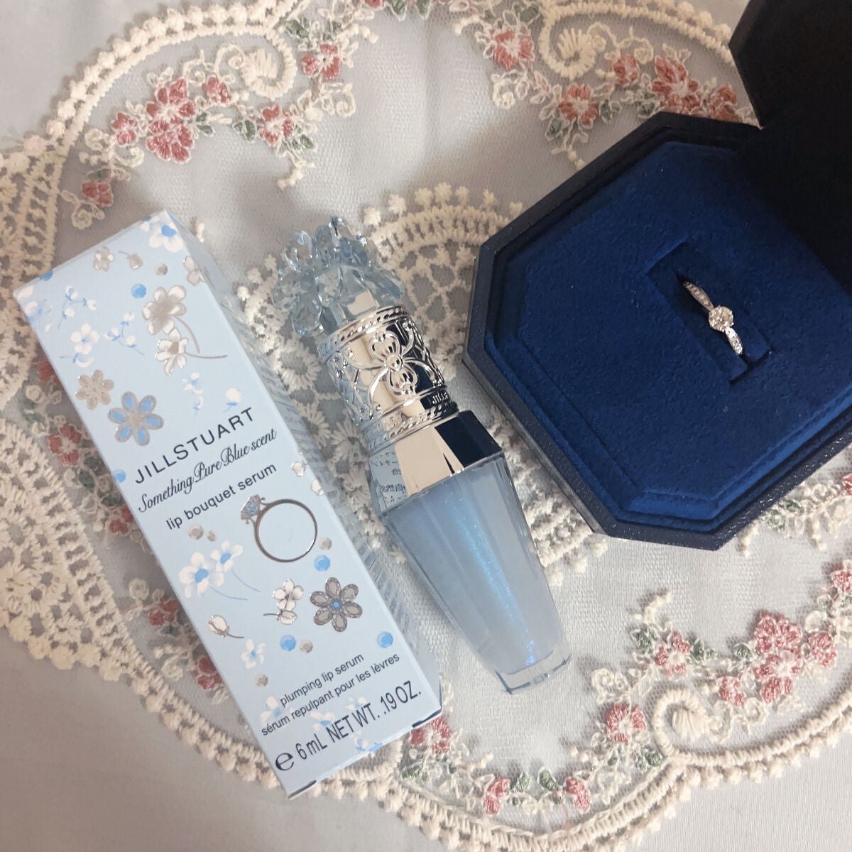 サムシングピュアブルー セント リップブーケ セラム/JILL STUART/リップ美容液を使ったクチコミ(1枚目)