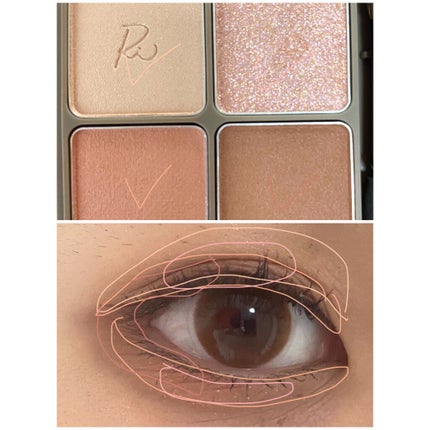 インザミラーアイパレット/Ririmew/アイシャドウパレットを使ったクチコミ(4枚目)