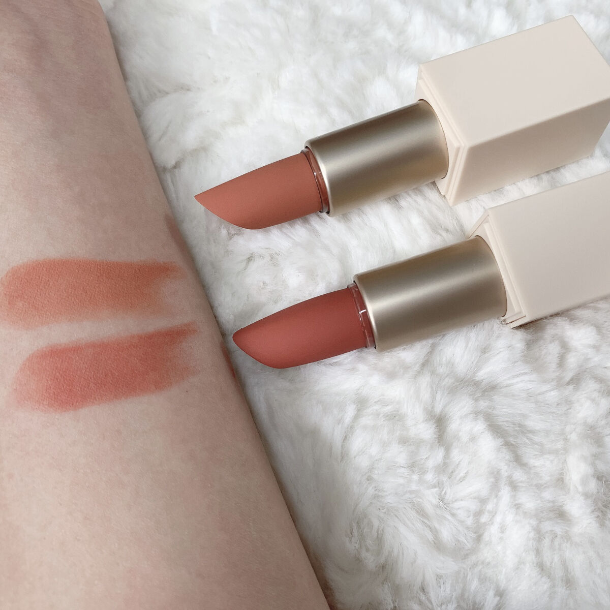 ソフトベルベット リップスティック/dasique/口紅を使ったクチコミ（2枚目）