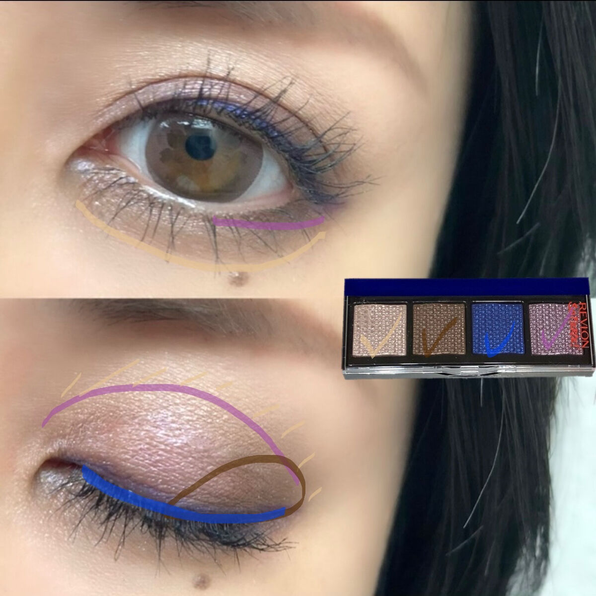 ソー フィアス！ プリズマティック パレット 964 クラップ バック（限定）/REVLON/アイシャドウパレットを使ったクチコミ（3枚目）