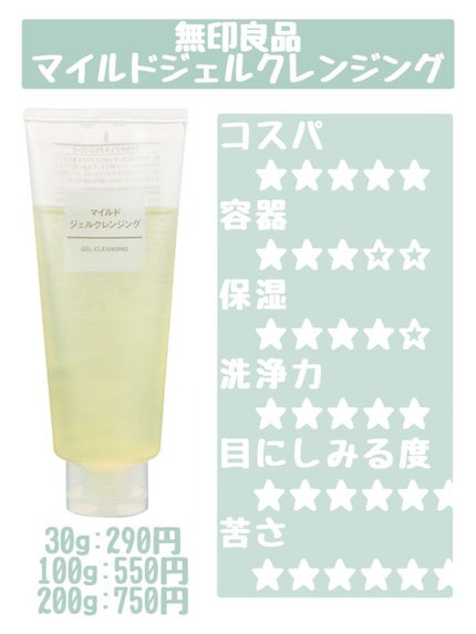 マイルドジェルクレンジング/無印良品/クレンジングジェルを使ったクチコミ(2枚目)