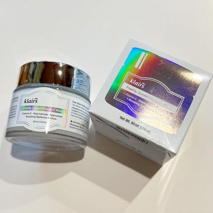 フレッシュリージュースドビタミンEマスク(90g)/Klairs/フェイスクリームを使ったクチコミ(4枚目)