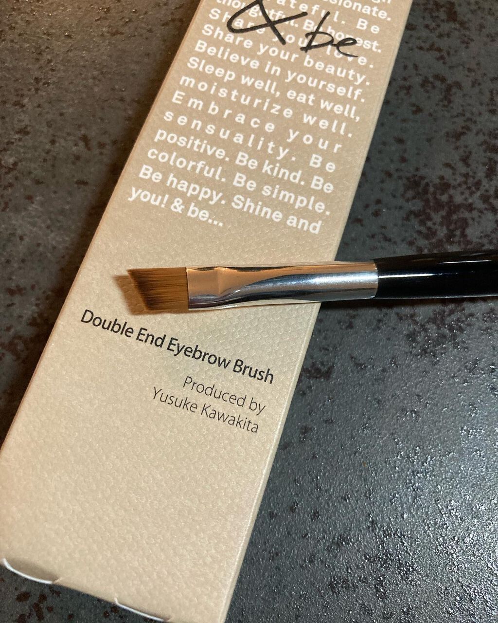 ダブルエンドアイブロウブラシ熊野筆/＆be/メイクブラシを使ったクチコミ（3枚目）