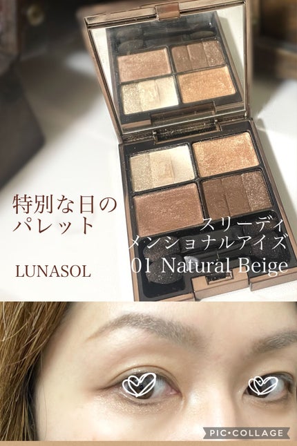 スリーディメンショナルアイズ/LUNASOL/アイシャドウパレットを使ったクチコミ(1枚目)