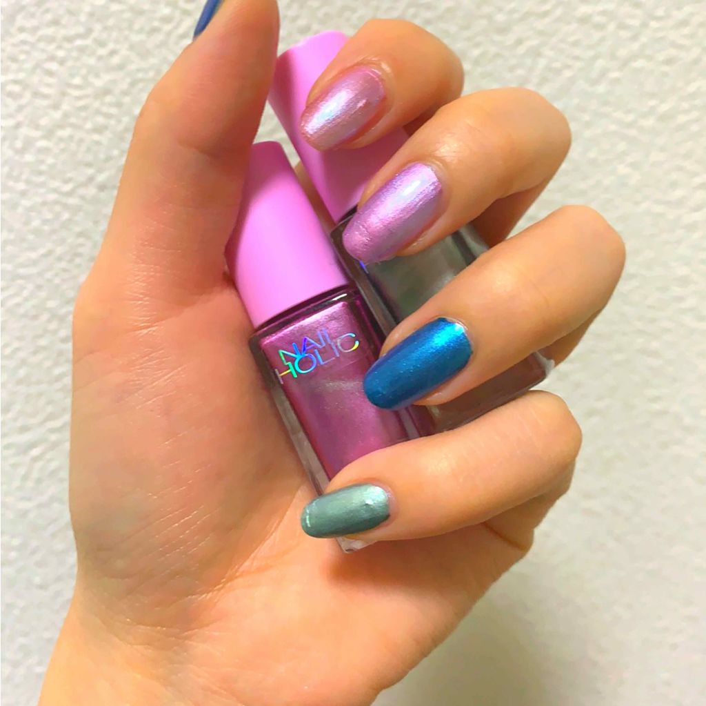 ネイルホリック リミテッドカラー Twingle Unicorn/ネイルホリック/マニキュアを使ったクチコミ(2枚目)