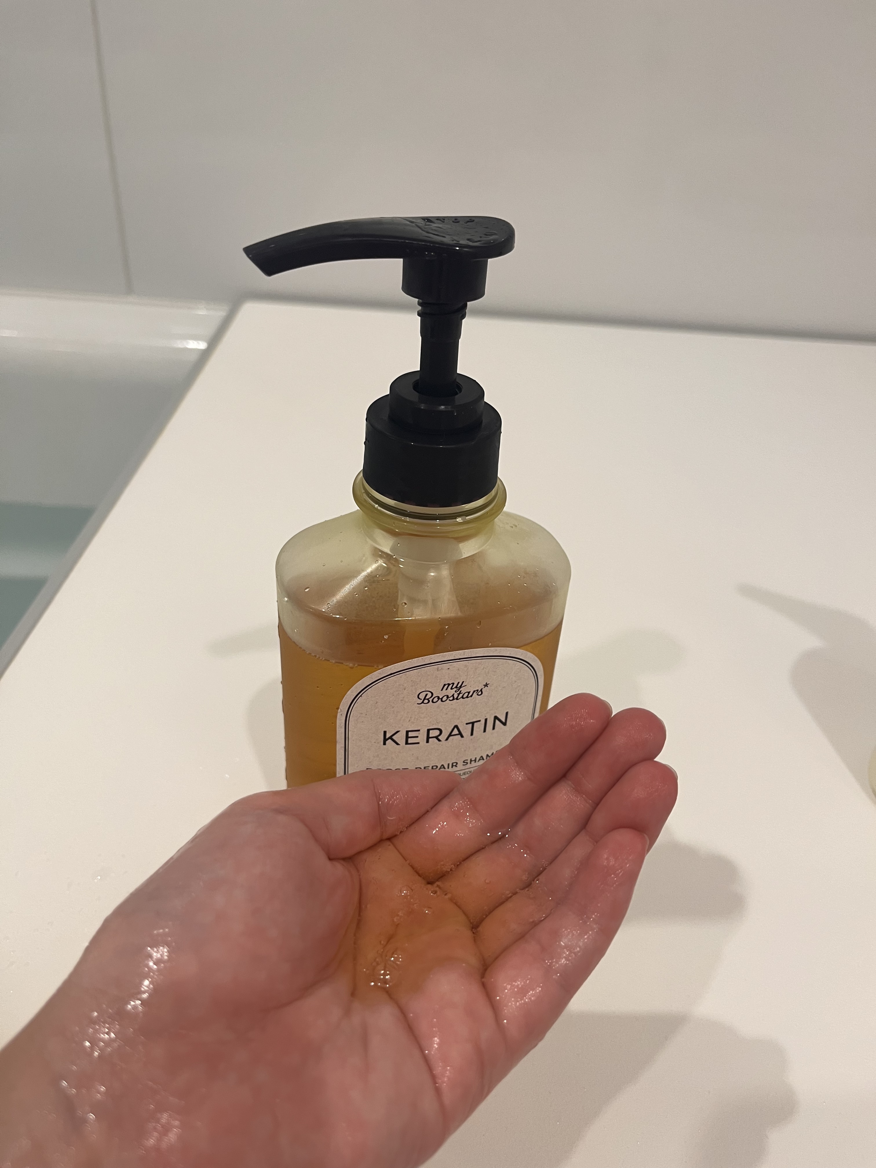 マイブースターズ ケラチン ブースター シャンプー/トリートメント [ダメージリペア] シトラスサボンの香りのクチコミ「ケラチンブースター！
マイブースターズ ケラチン ブースター [ダメージリペア]
をお試しです.....」（2枚目）