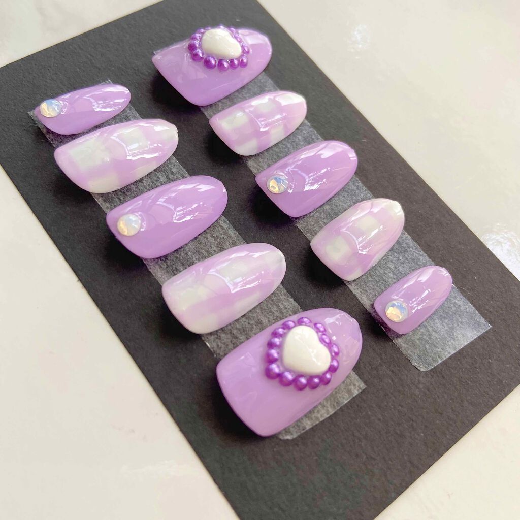 ヒヨ子 on LIPS 「量産型ネイルチップです🌷量産型ネイルは作っててほんとに楽しいで..」(2枚目)