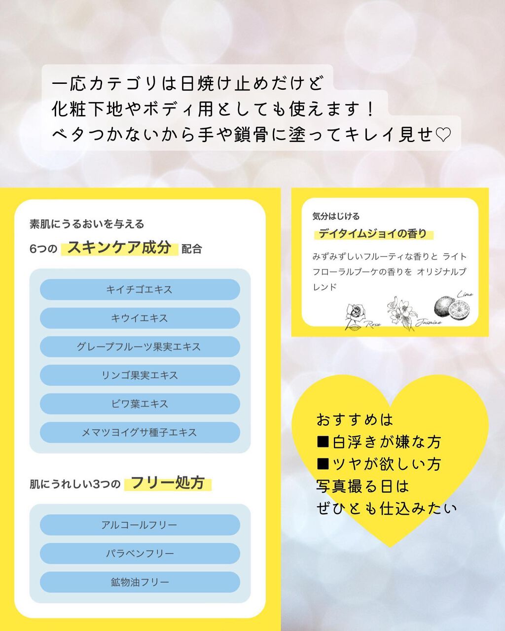 ミミチュール トーンミーアップ UVジェル/クラブ/日焼け止めジェルを使ったクチコミ(5枚目)