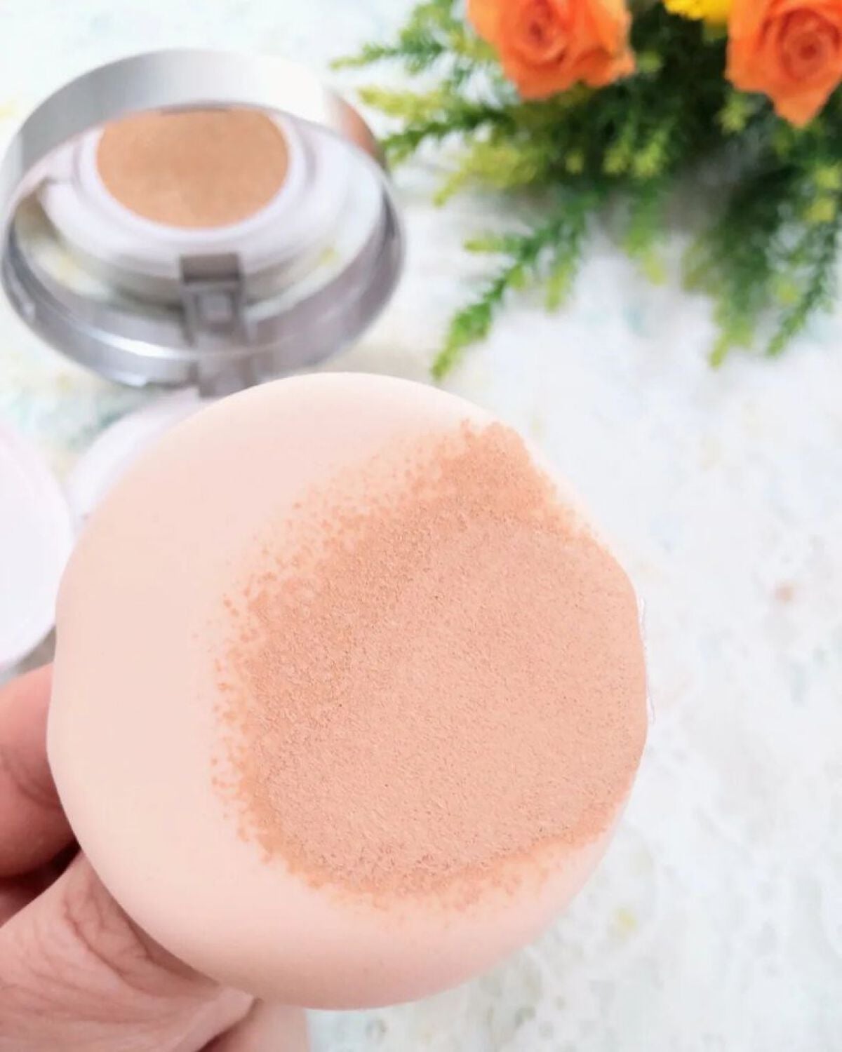 リンクルホワイトクッションファンデーション/コラリッチ/クッションファンデーションを使ったクチコミ(3枚目)