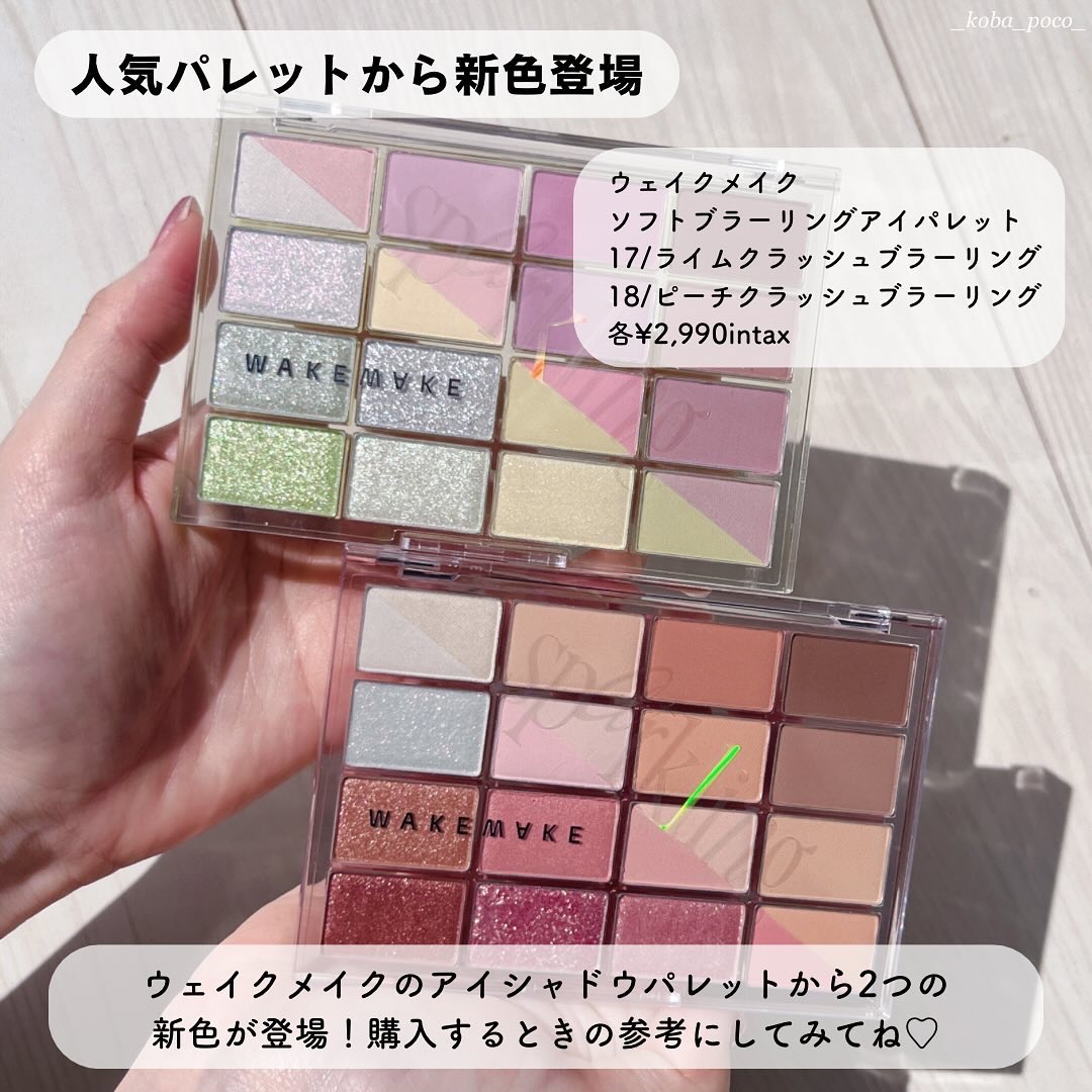 ソフトブラーリングアイパレット/wakemake/アイシャドウパレットを使ったクチコミ（2枚目）