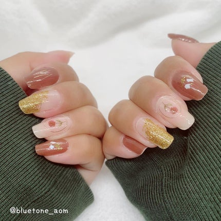 ネイルフィット ジェルネイルシール ちゅるんドライフラワー/GELATO FACTORY/ネイルシールの画像