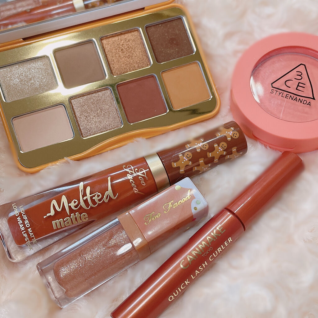 メルテッド リキッド マット ロングウェア リップスティック ジンジャーブレッド マン/Too Faced/口紅を使ったクチコミ（2枚目）