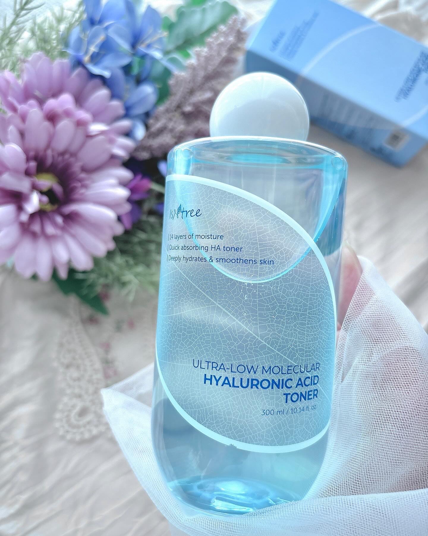 Isntree 超低分子ヒアルロン酸トナーのクチコミ「.🩵超低分子ヒアルロン酸トナー
@isntree_jp

˗ˏˋ つけた瞬間馴染んでうるおうˎ.....」（1枚目）