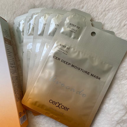 ディープモイスチャー マスク (ケアクリーム付き)/cerXcer/シートマスク・パックを使ったクチコミ(4枚目)