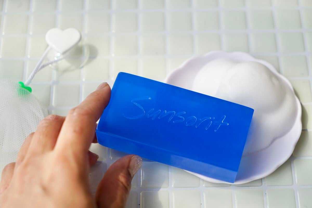 スキンピールバー AHAマイルド/サンソリット/洗顔石鹸を使ったクチコミ(4枚目)