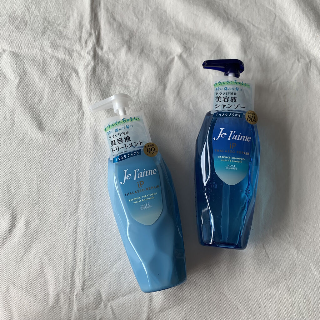 iP タラソリペア 補修美容液 シャンプー/トリートメント (モイスト＆スムース)/Je l'aime/市販シャンプーを使ったクチコミ（1枚目）