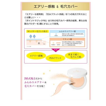 プレストパウダー C/ポイントマジックPRO/プレストパウダーを使ったクチコミ(4枚目)