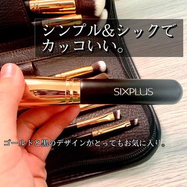 貴族のゴールド メイクブラシ11本セット 化粧ポーチ付き/SIXPLUS/メイクブラシを使ったクチコミ（3枚目）