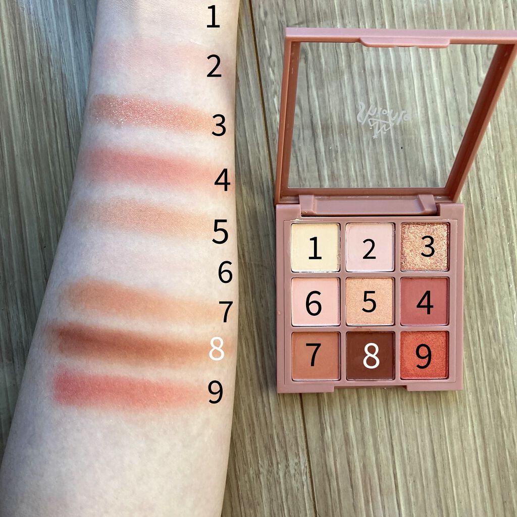 ムードナインマルチパレット/ShionLe/アイシャドウパレットを使ったクチコミ（2枚目）