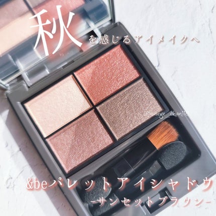 パレットアイシャドウ/&be/アイシャドウパレットを使ったクチコミ(1枚目)