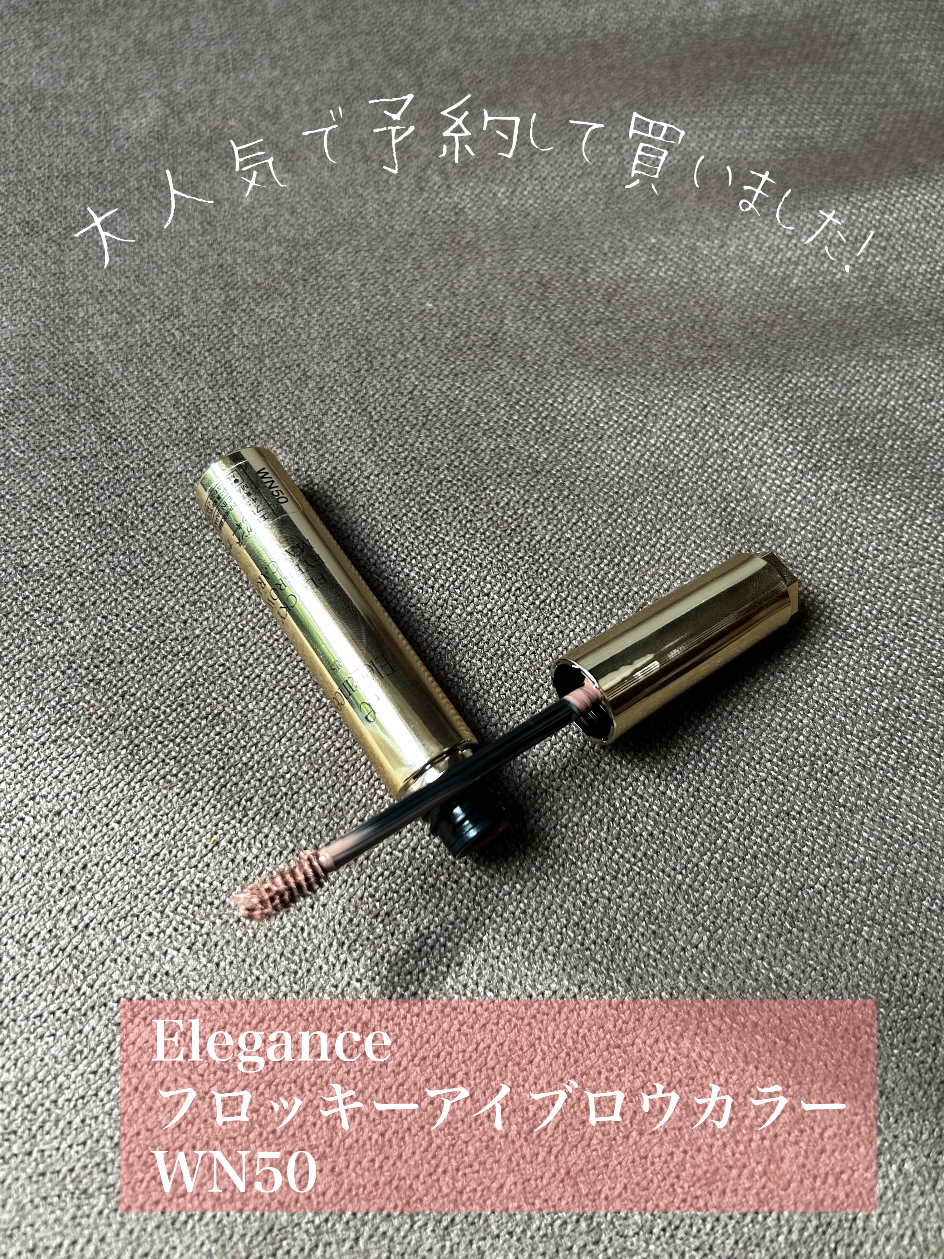 Elégance
エレガンス フロッキー アイブロウ マスカラ
WN50

これも出して無かった💦
今年中に全部出せるか怪しくなってきたw

この眉マスカラは
めちゃくちゃ大好きで、
今はこれしか使ってない！
繊維が入ってるのがありがたい