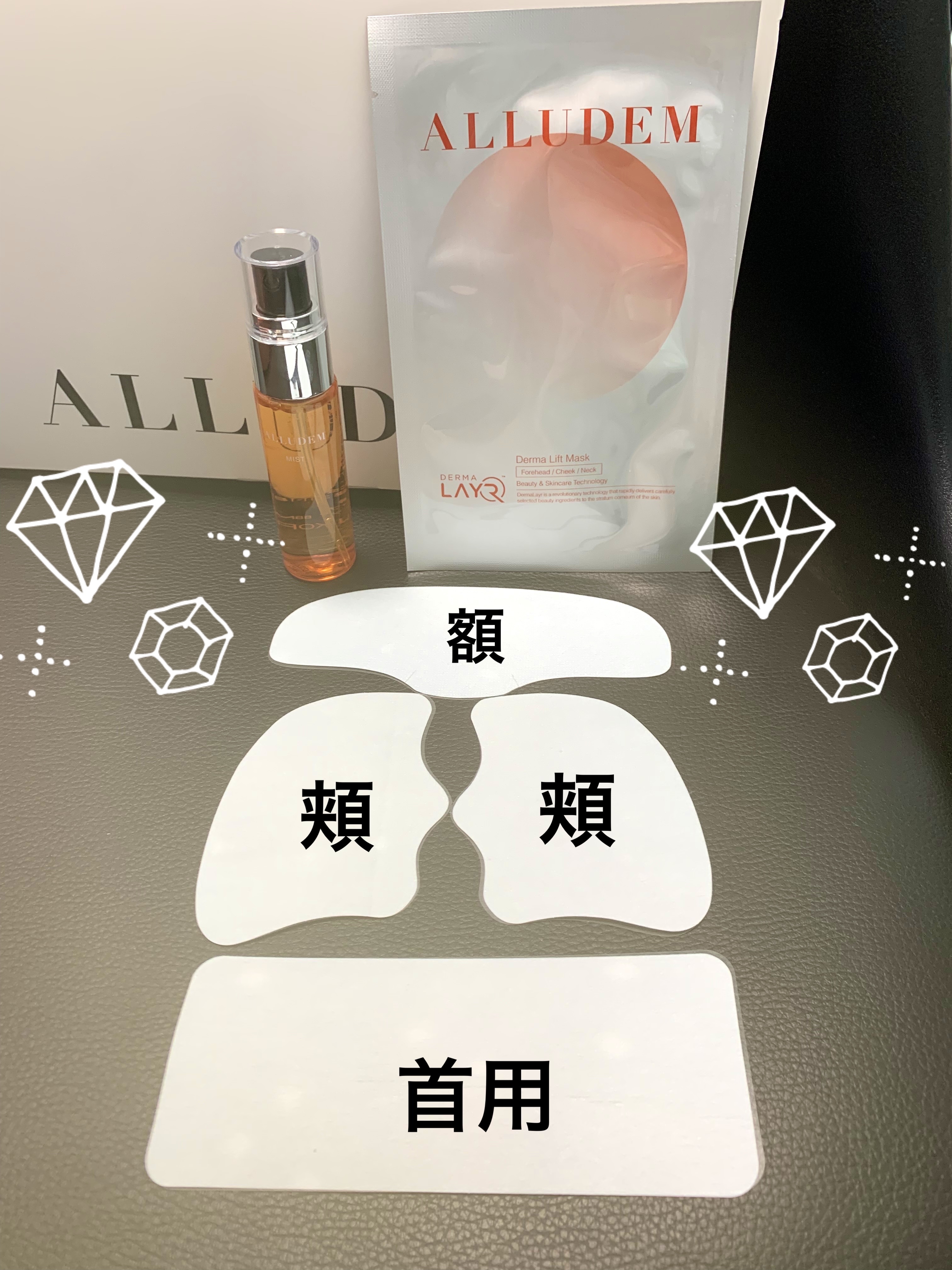 Derma Lift Mask/ALLUDEM/スキンケアキットを使ったクチコミ（2枚目）