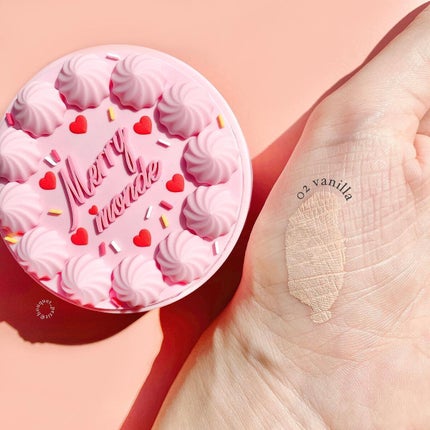 ハッピーユアデイクッション/Merrymonde/クッションファンデーションを使ったクチコミ(9枚目)