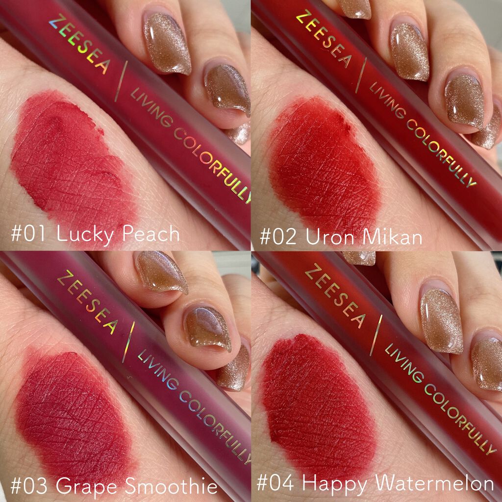 ダイヤモンドシリーズ クリーミーティント/ZEESEA/リップティントを使ったクチコミ(2枚目)