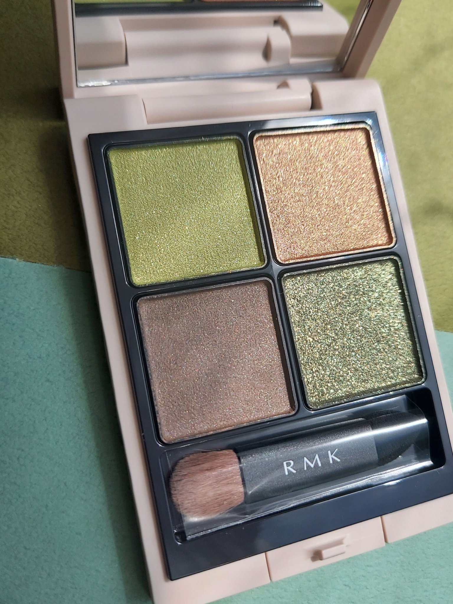 RMK シンクロマティック アイシャドウパレット EX-02 エニグマティック（数量限定）/RMK/アイシャドウパレットを使ったクチコミ（3枚目）