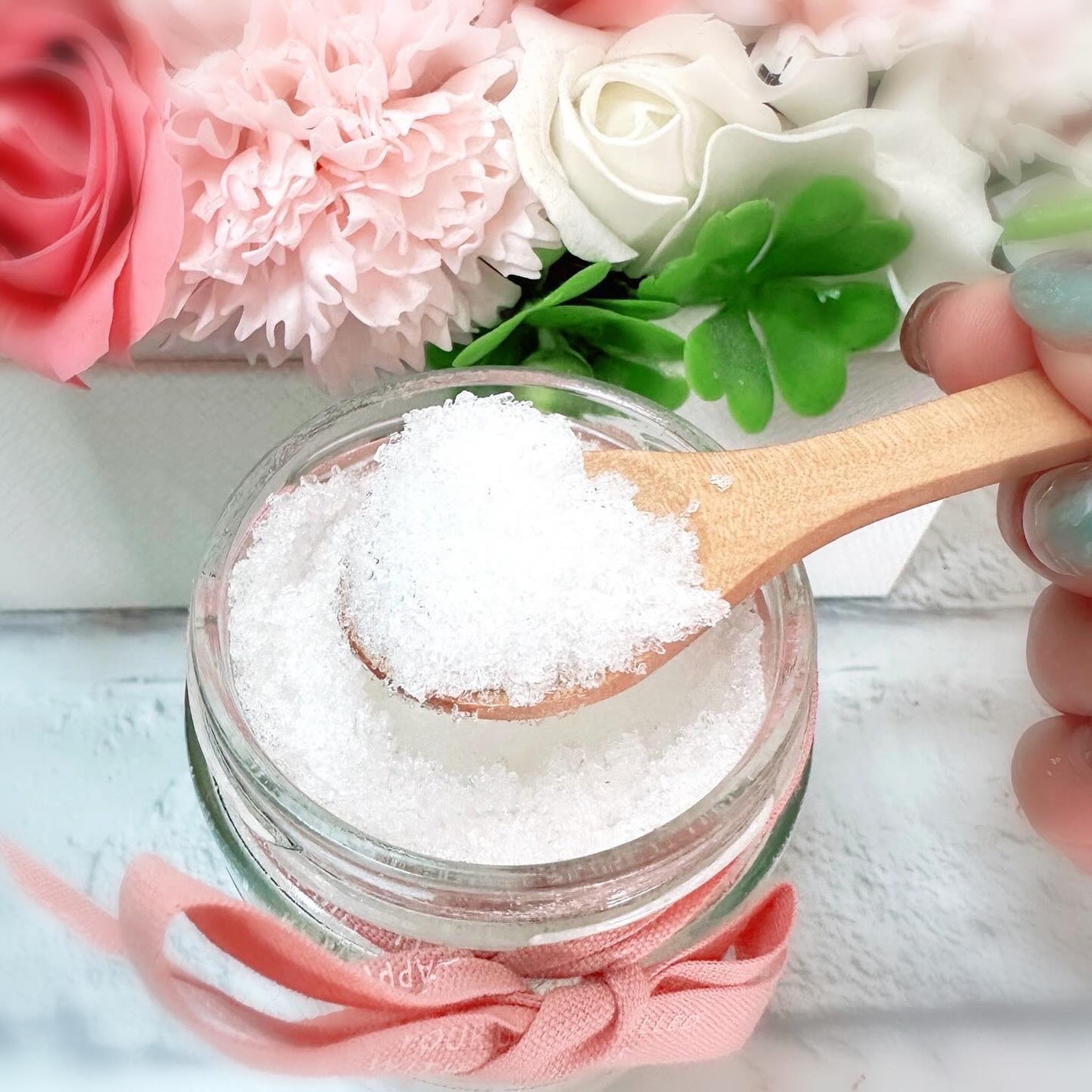 ピンククレイバスソルト センシュアスムーン/シャトンクーレ/無機塩系入浴剤を使ったクチコミ(3枚目)