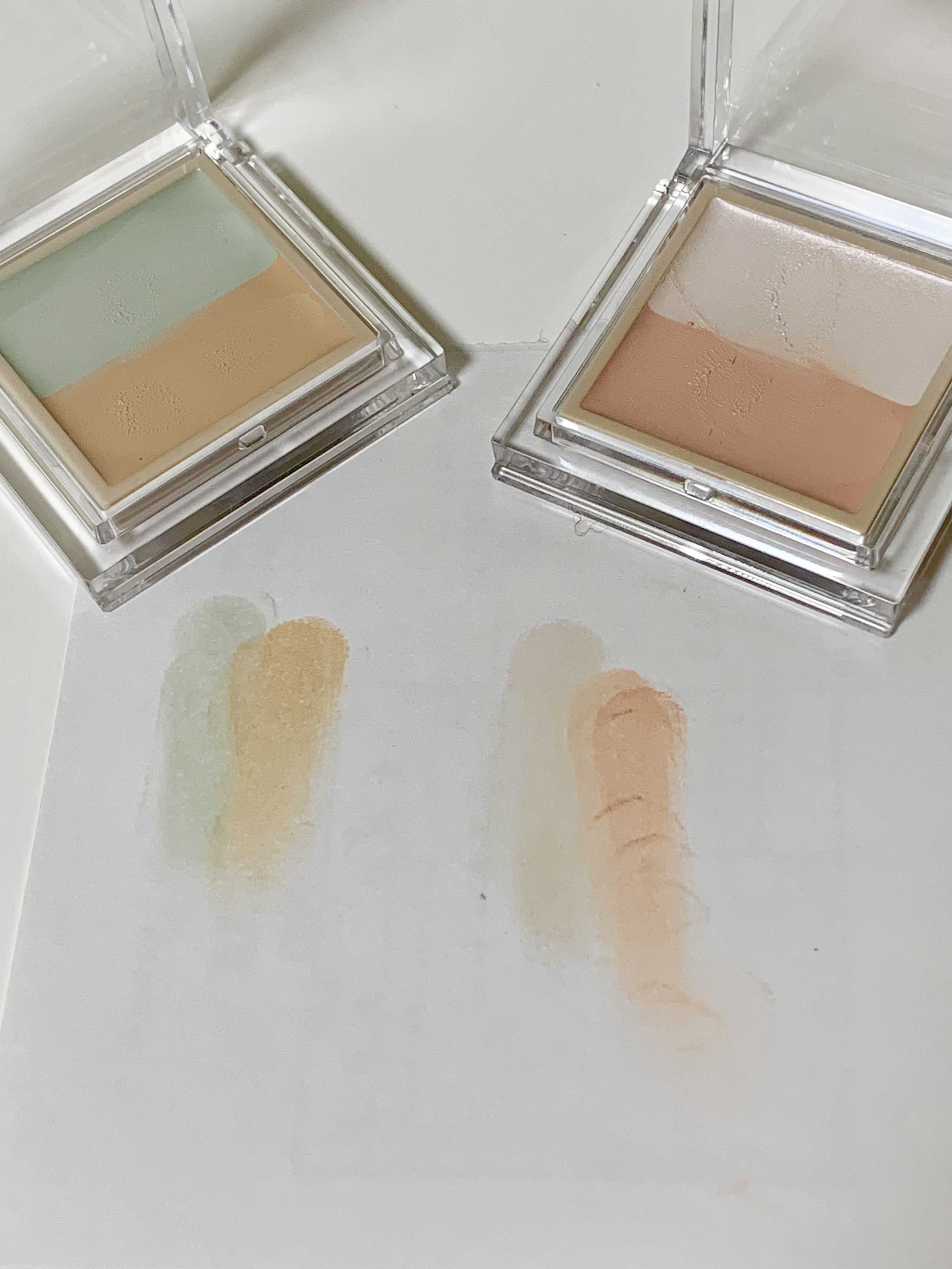 カラーデュオ トリック コンシーラー 04 ピンクベージュトリック/Visée/パレットコンシーラーを使ったクチコミ（2枚目）