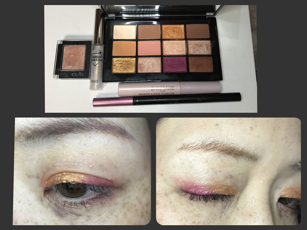 ダイヤモンドクラッシュライナーN 02 ゴールドパール/ドド/リキッドアイライナーを使ったクチコミ（1枚目）