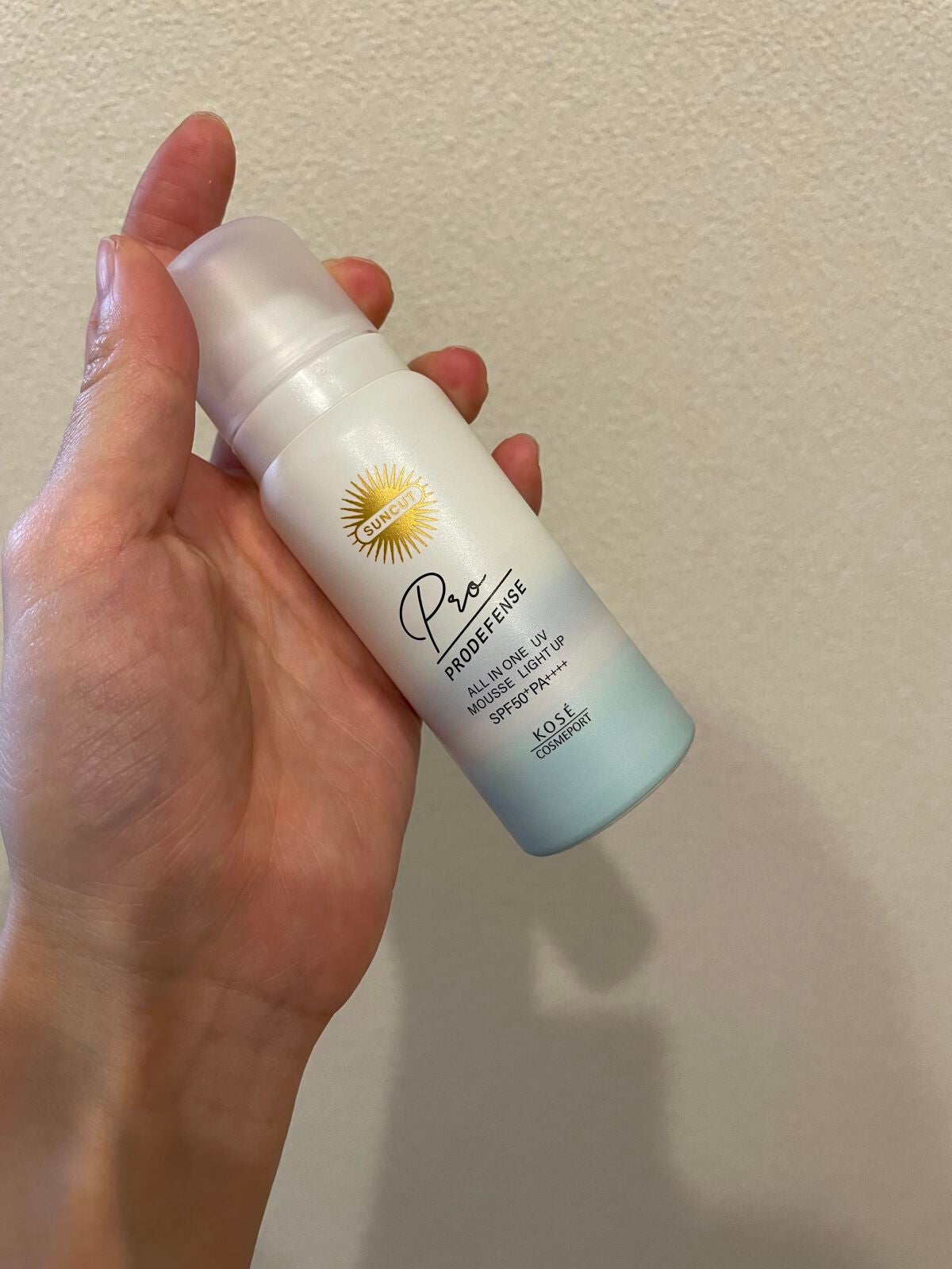 プロディフェンス オールインワンUV ムース(ライトアップ)/サンカット®/日焼け止めクリームを使ったクチコミ(1枚目)