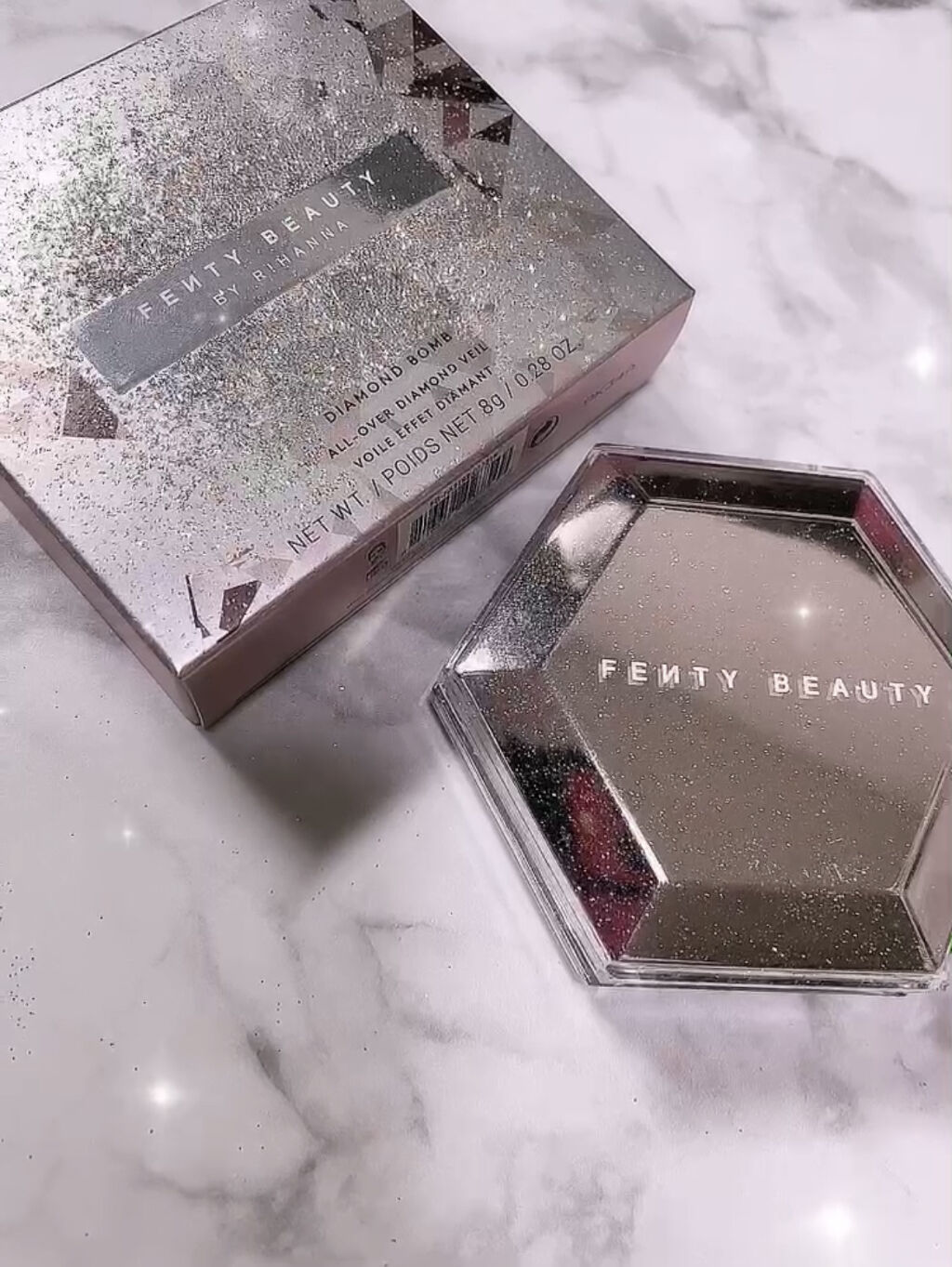 DIAMOND BOMB/FENTY BEAUTY BY RIHANNA/パウダーハイライトを使ったクチコミ（3枚目）