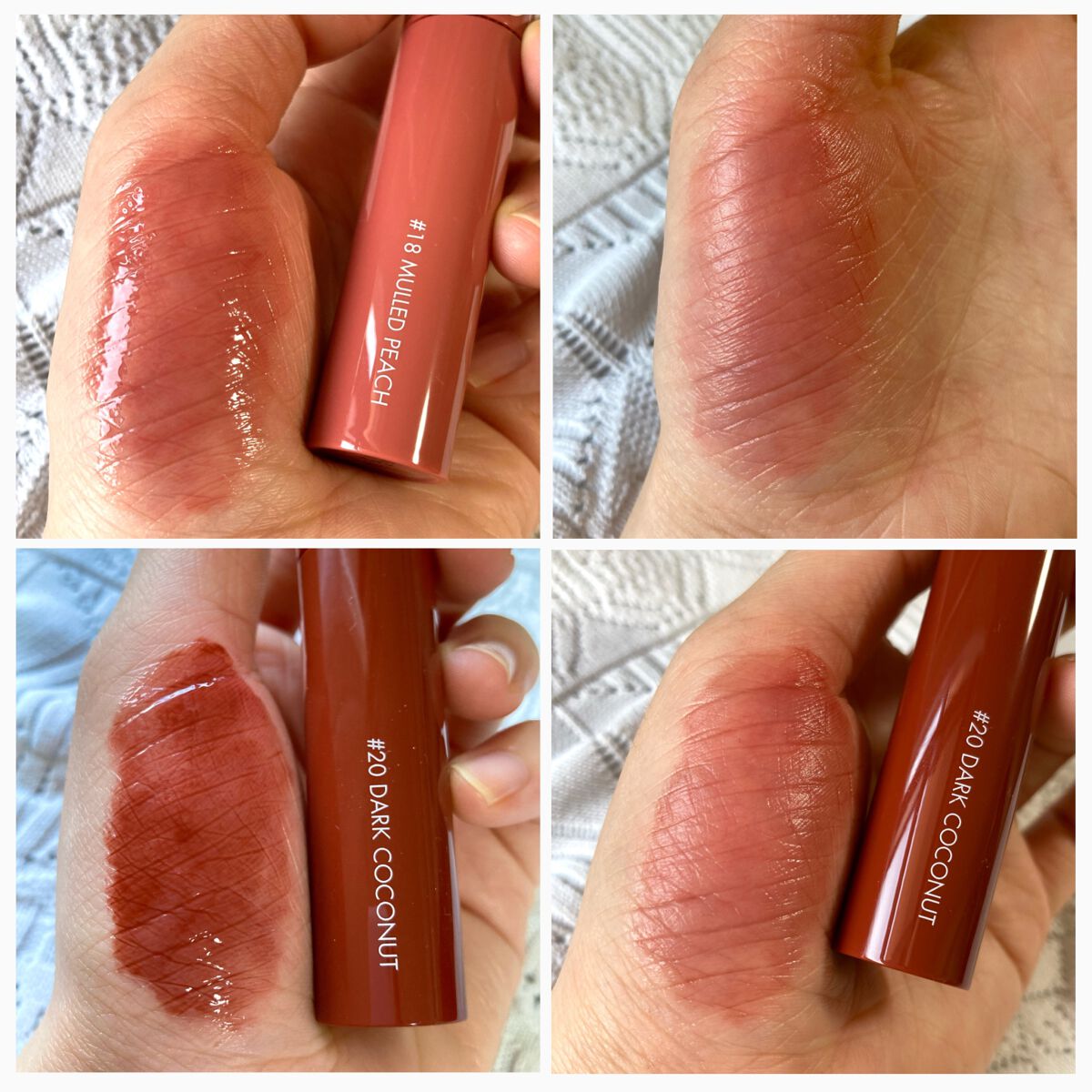 ジューシーラスティングティント/rom&nd/リップティントを使ったクチコミ（3枚目）