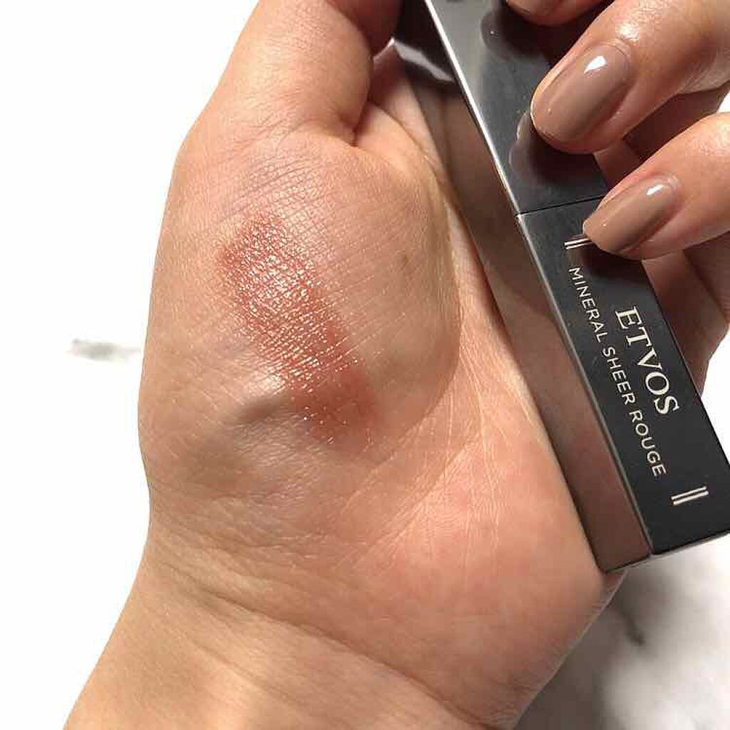 ミネラルシアールージュ オレンジペコ/エトヴォス/口紅を使ったクチコミ（3枚目）