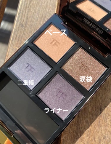 アイ カラー クォード 45 アイコニック スモーク/TOM FORD BEAUTY/アイシャドウパレットを使ったクチコミ（2枚目）