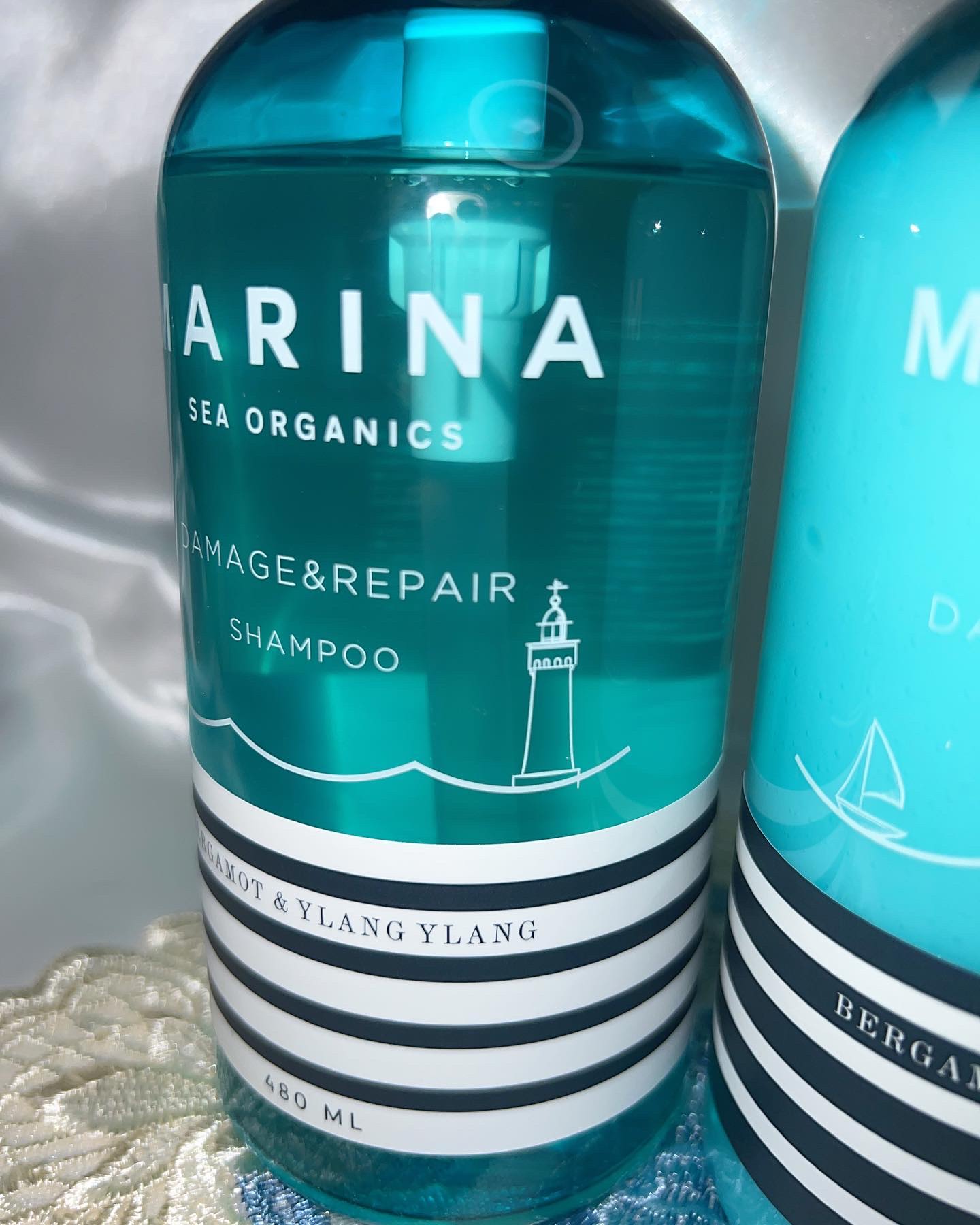 ダメージリペアシャンプー＆トリートメント/マリーナシーオーガニック/市販シャンプーを使ったクチコミ（2枚目）