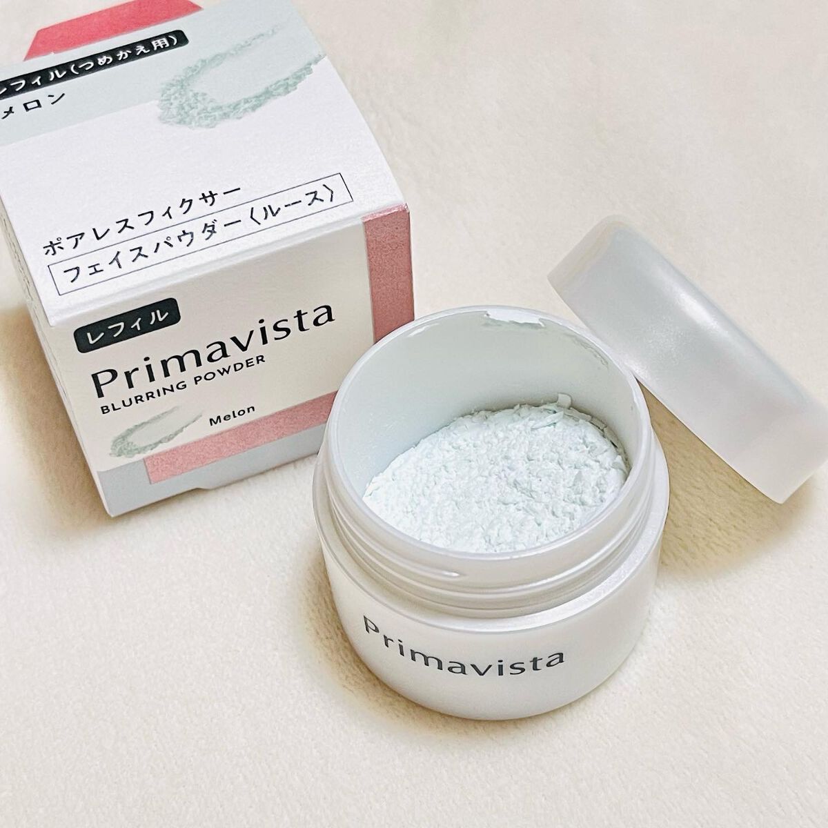 ポアレスフィクサー メロン(レフィル)7.5g/プリマヴィスタ/ルースパウダーを使ったクチコミ（1枚目）