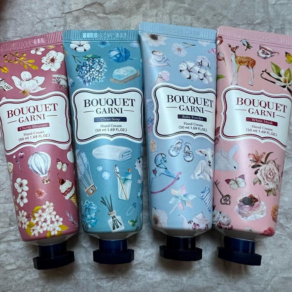 フレグランスハンドクリーム 4種セット/Bouquet Garni/ハンドクリームを使ったクチコミ(9枚目)