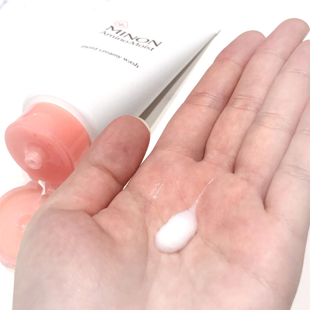 アミノモイスト モイストクリーミィ ウォッシュ/ミノン/洗顔フォームを使ったクチコミ(4枚目)