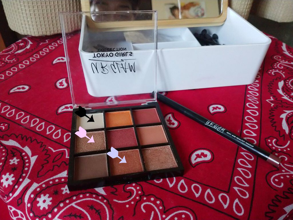 UR GLAM　BLOOMING EYE COLOR PALETTE/U R GLAM/アイシャドウパレットを使ったクチコミ（1枚目）