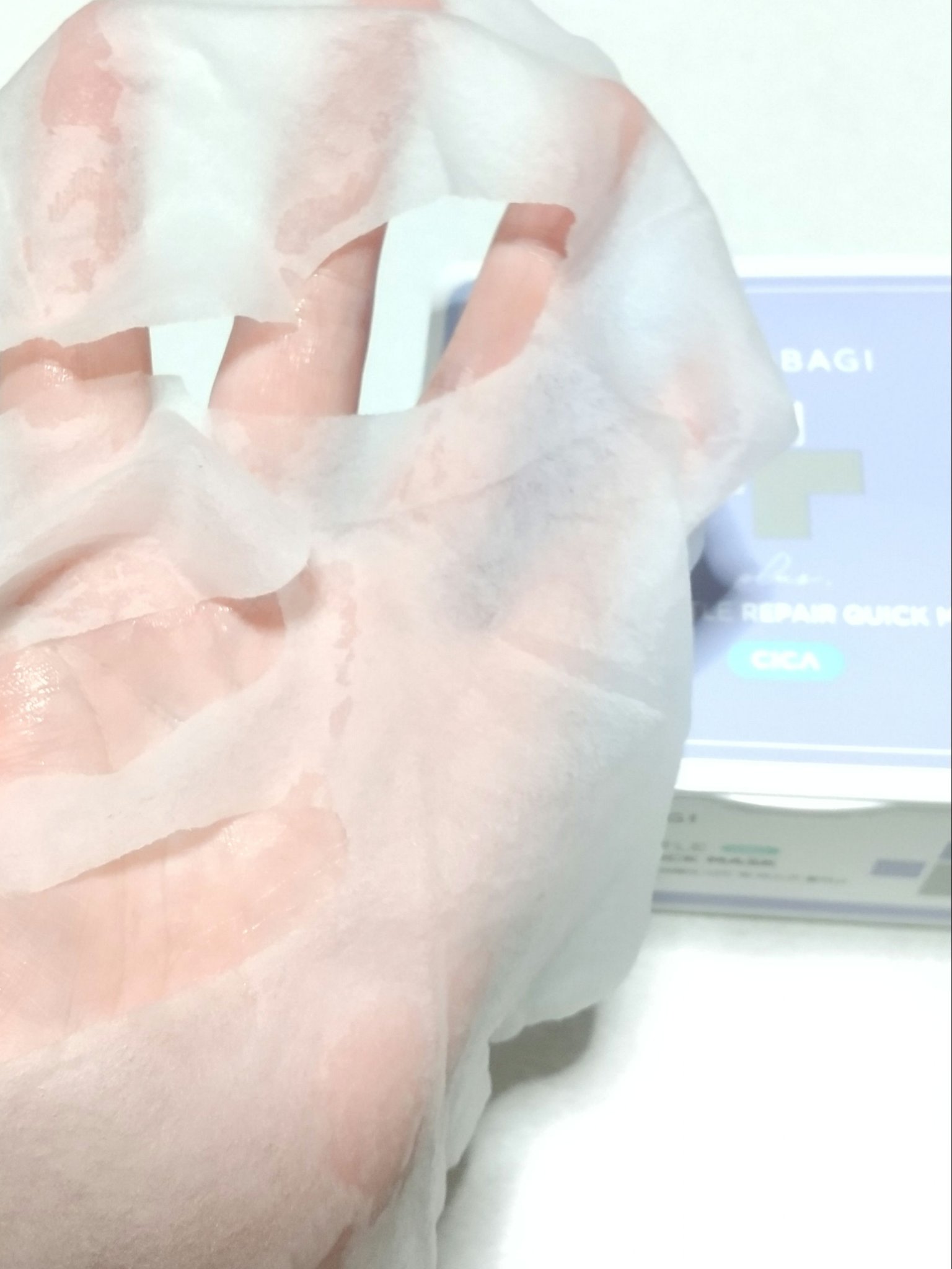 ミルクシスルリペアシカクイックマスクプラス/BANOBAGI/シートマスク・パックを使ったクチコミ（3枚目）