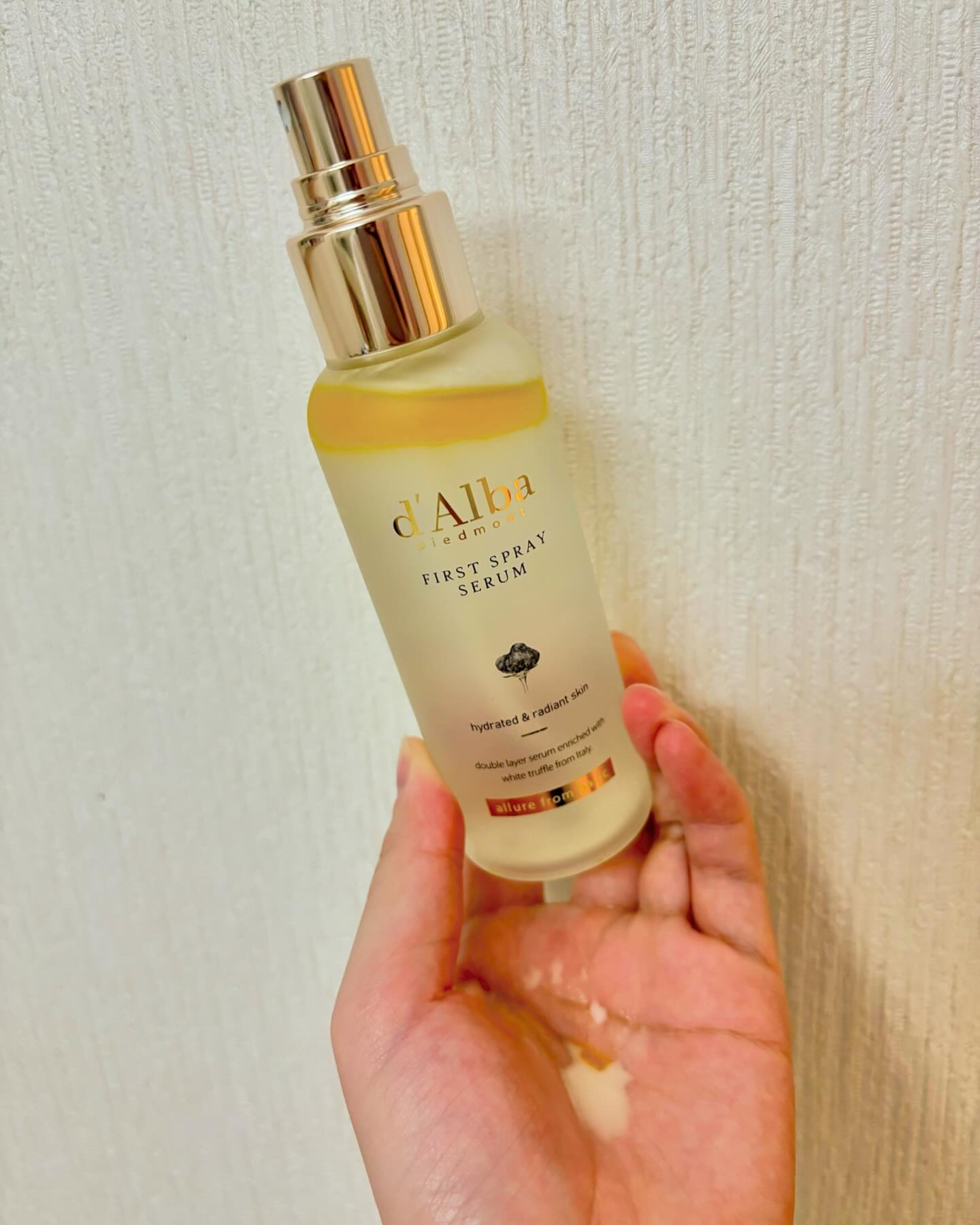 ダルバ ホワイトトリュフバイタルスプレーセラム/ダルバ/ミスト状化粧水を使ったクチコミ（2枚目）